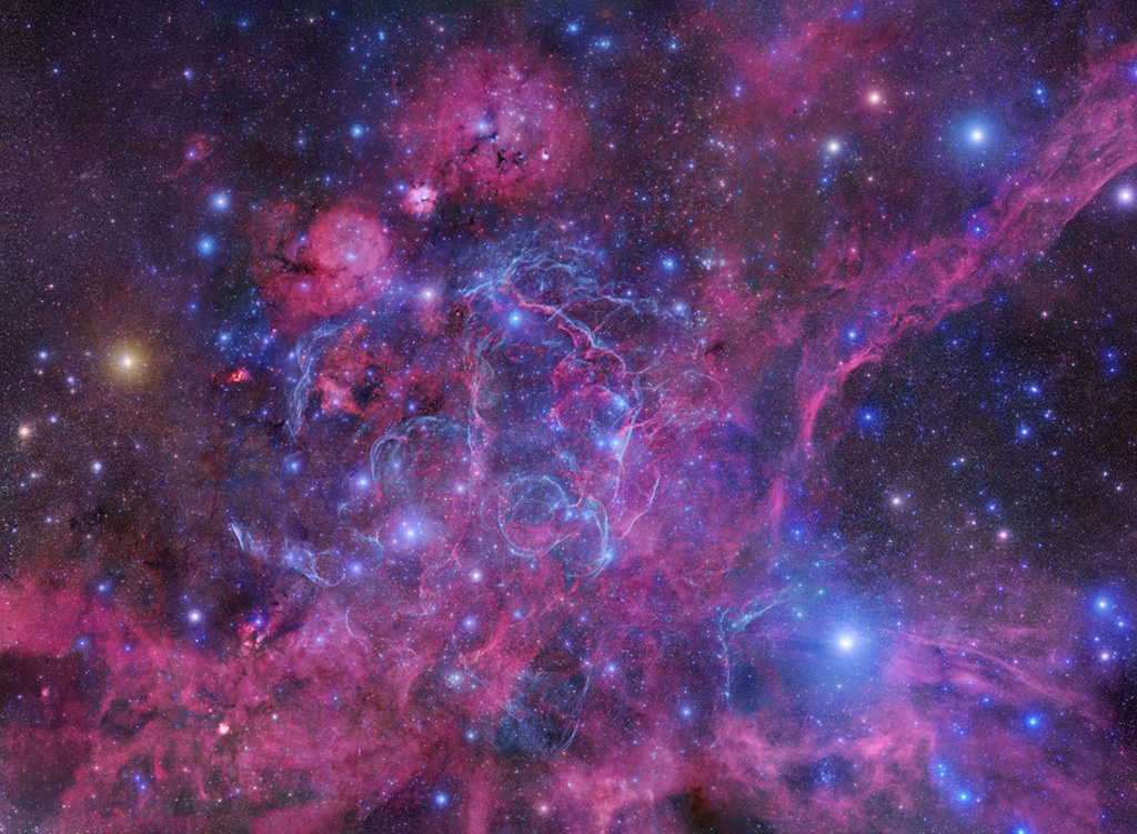 Nebulosa Vela o Gum 16, Sky Survey